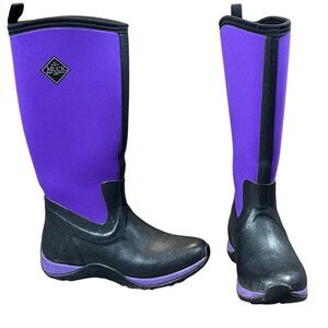 Muck Boots Waterproof Women's Purple Arctic Adventure Tall Rubber Winter Boots 8